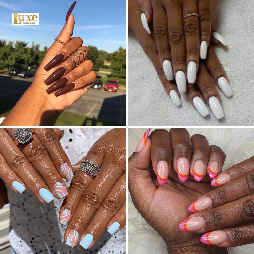 A Guide to Choose the Best SNS Nail Colors for Dark-Skinned Women